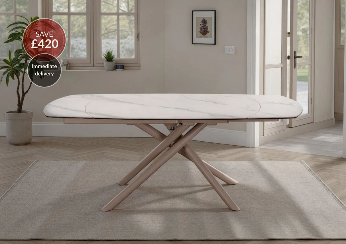 Mona Swivel Extending Dining Table