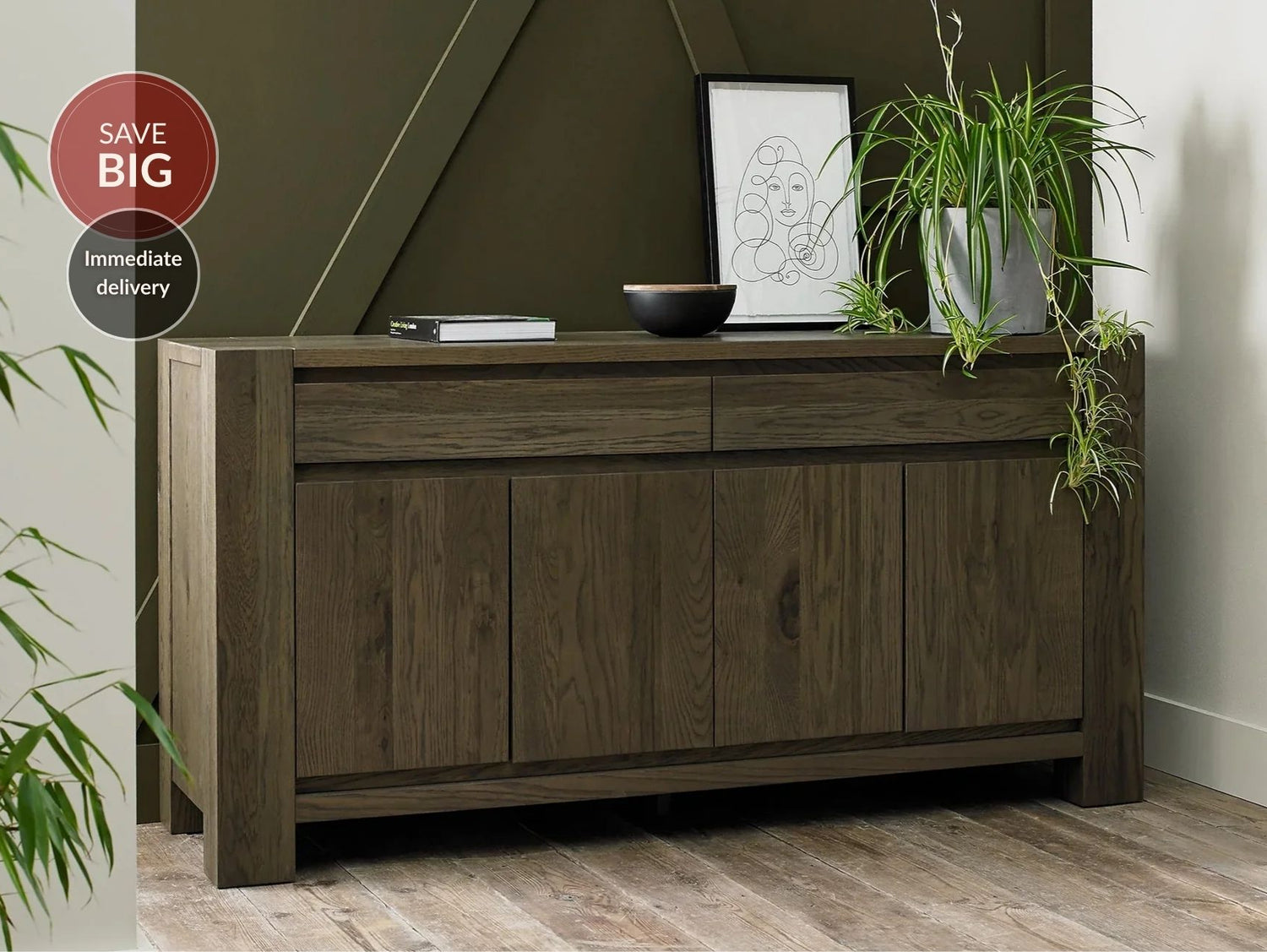 Landon Fumed Oak Sideboard