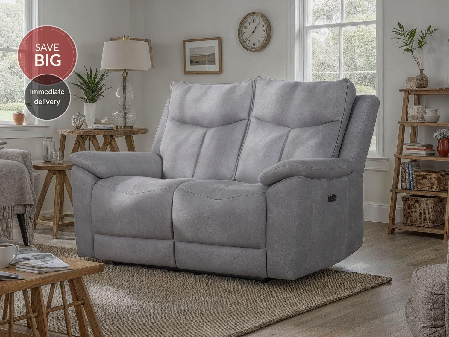 Adelaide 2-Seater Power Recliner