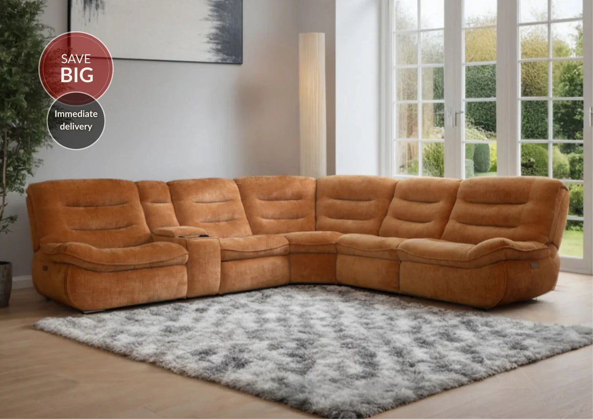 Washington 6 Piece Corner Power Recliner Sofa