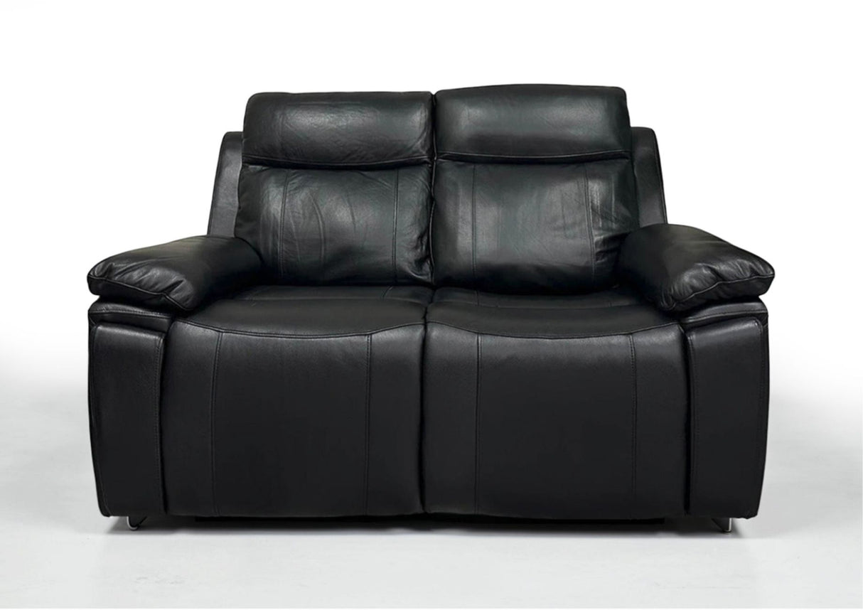 Savio 2 Seater Recliner Sofa with Power Headrests and Cup Holders