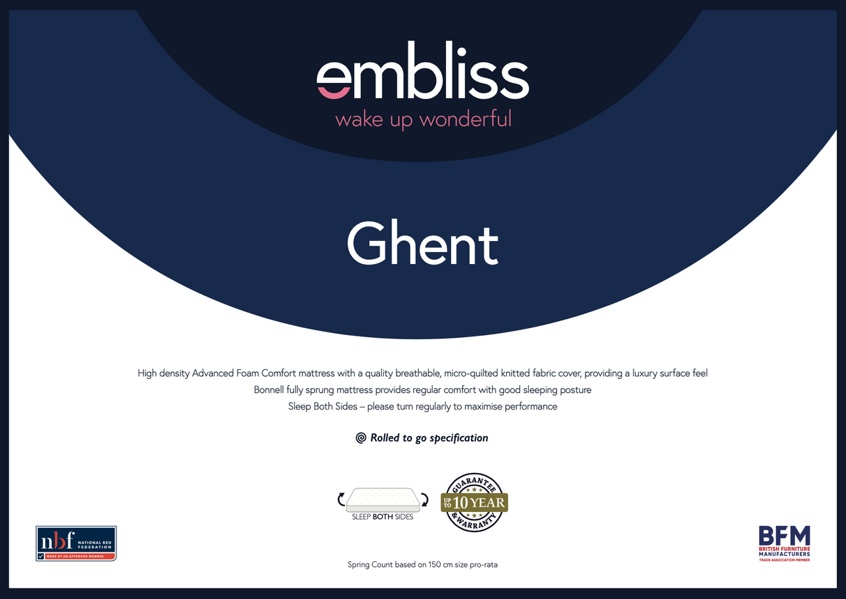 Ghent 3ft Single Mattress