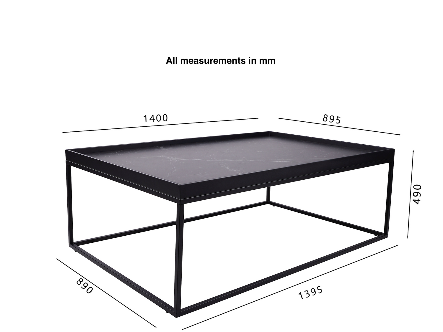 Agustin Ceramic Coffee Table