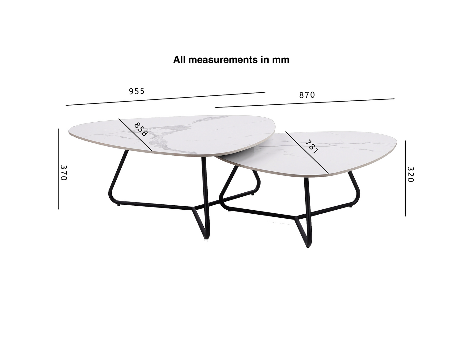 Pedro Nest of Coffee Tables