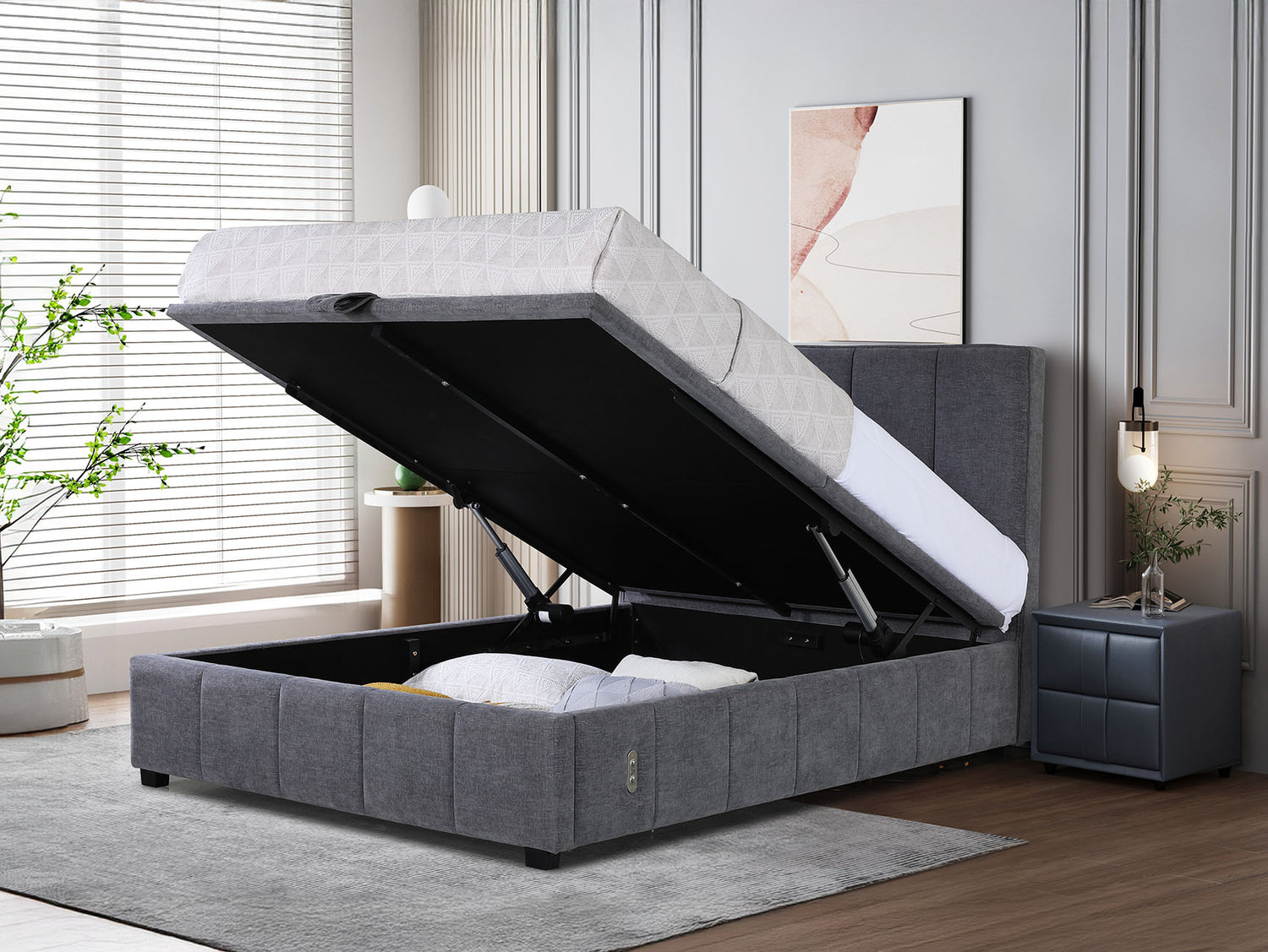 Soho Electric End Opening Ottoman Storage Bed
