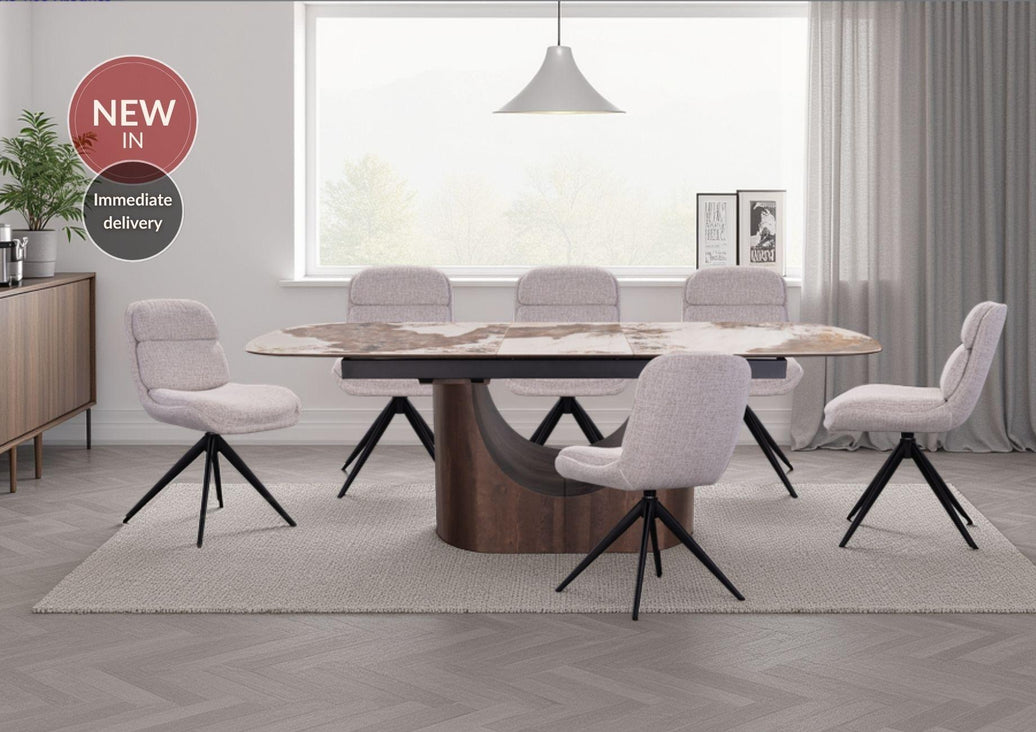 Solar Table with 6 Chairs