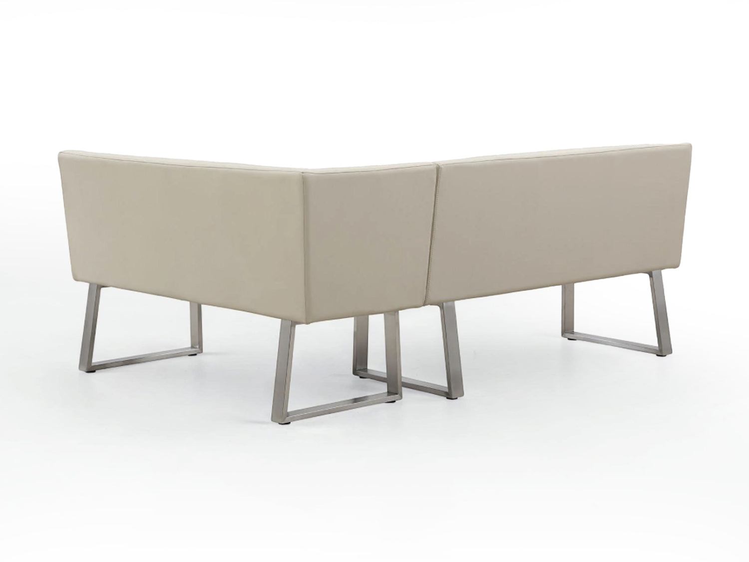Ivory Dining Set with Bench and Ceramic Table