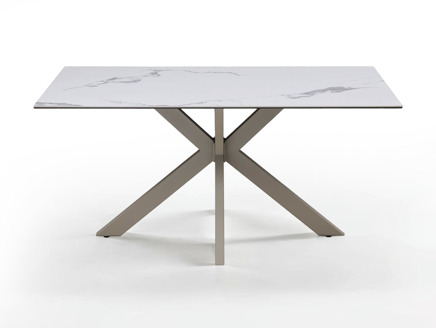Ivory Dining Set with Bench and Ceramic Table