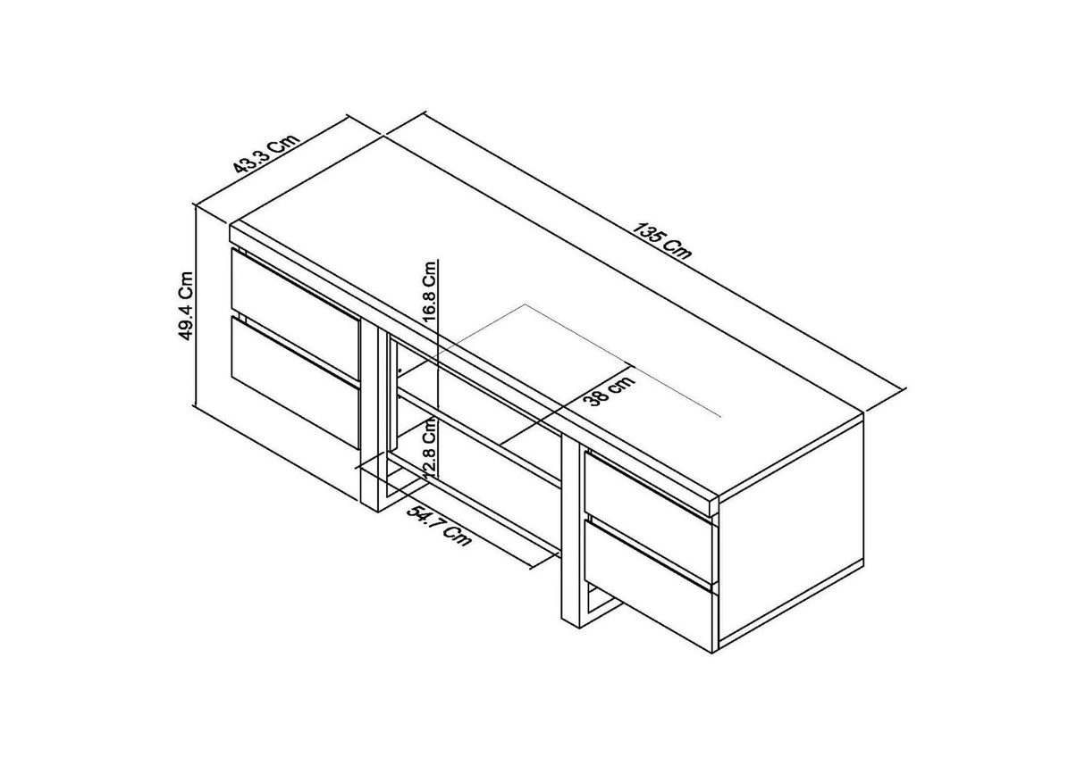 Toulouse Wide Entertainment Unit