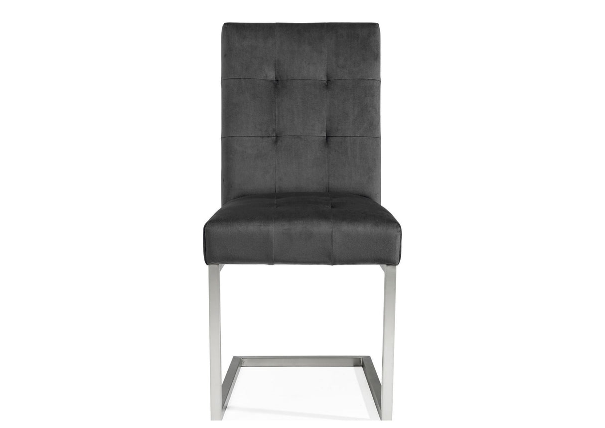 Toulouse Cantilever Velvet Dining Chairs (Sold in Pairs)
