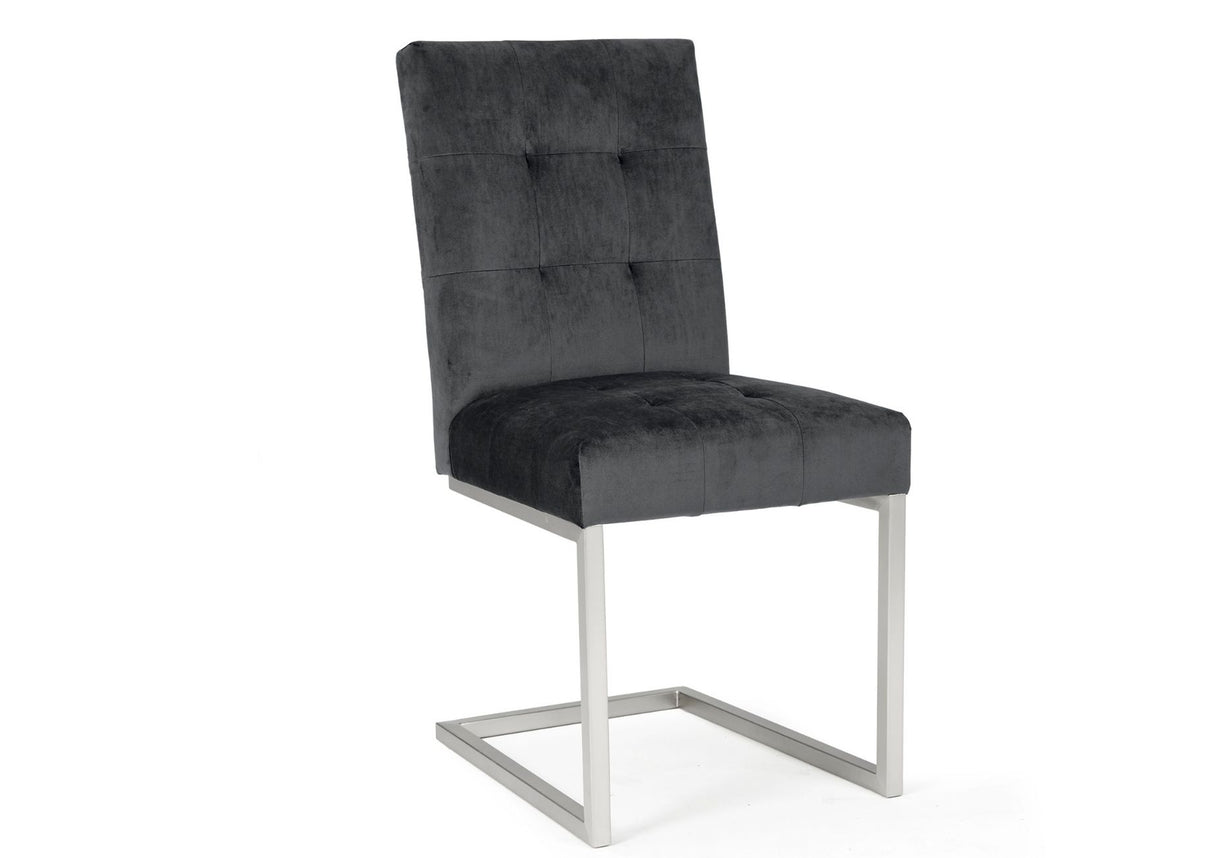 Toulouse Cantilever Velvet Dining Chairs (Sold in Pairs)
