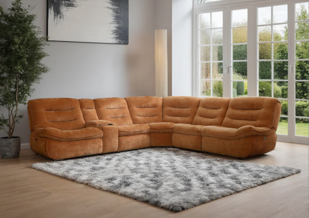 Washington 6 Piece Corner Power Recliner Sofa