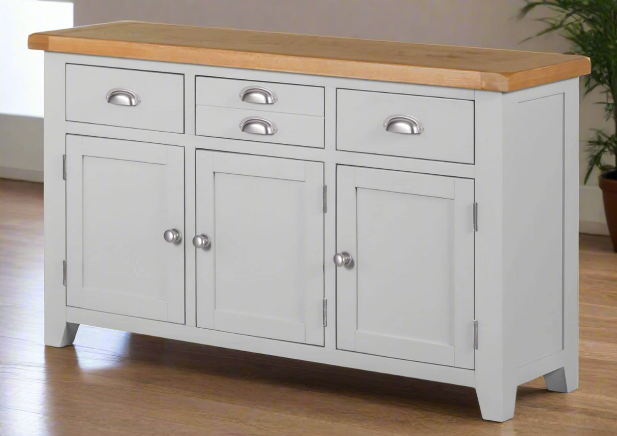 Wexford American Oak Sideboard with 3 Doors and 3 Drawers