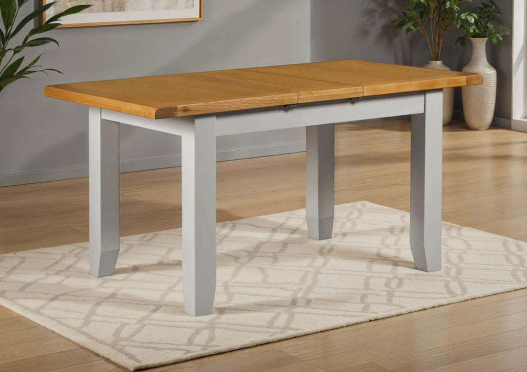 Wexford American Oak Solid Wood Small Extendable Dining Table
