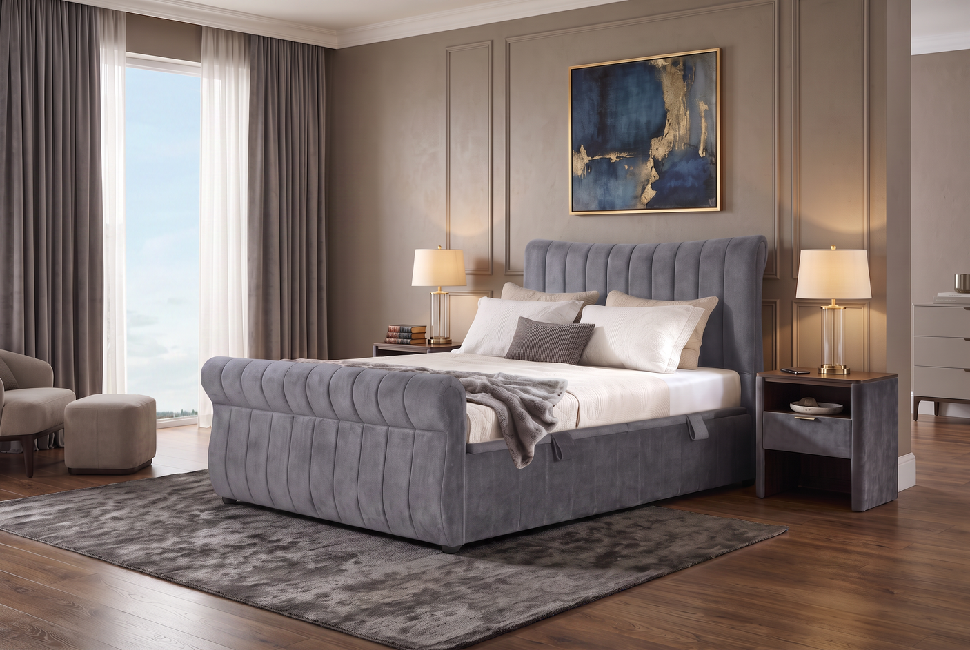 Westminster Side Opening Ottoman Storage Bed