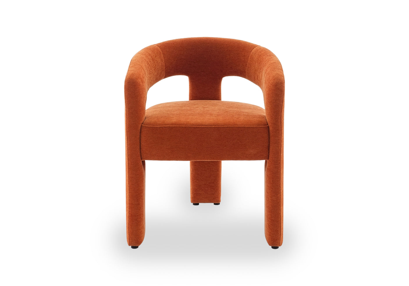 Orange chair on a white background