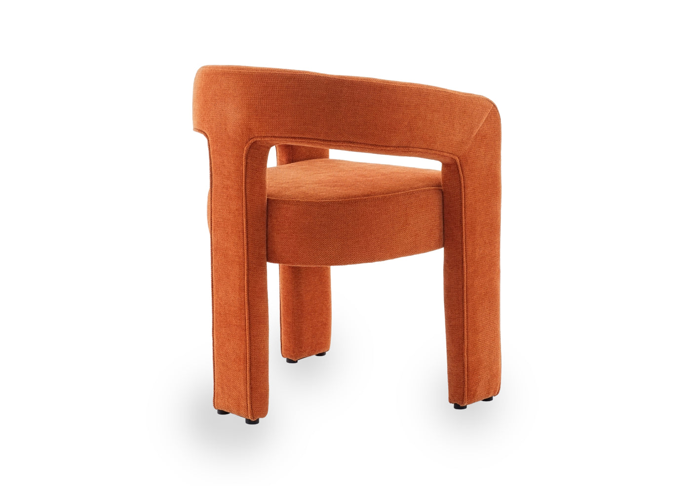 Orange chair on a white background