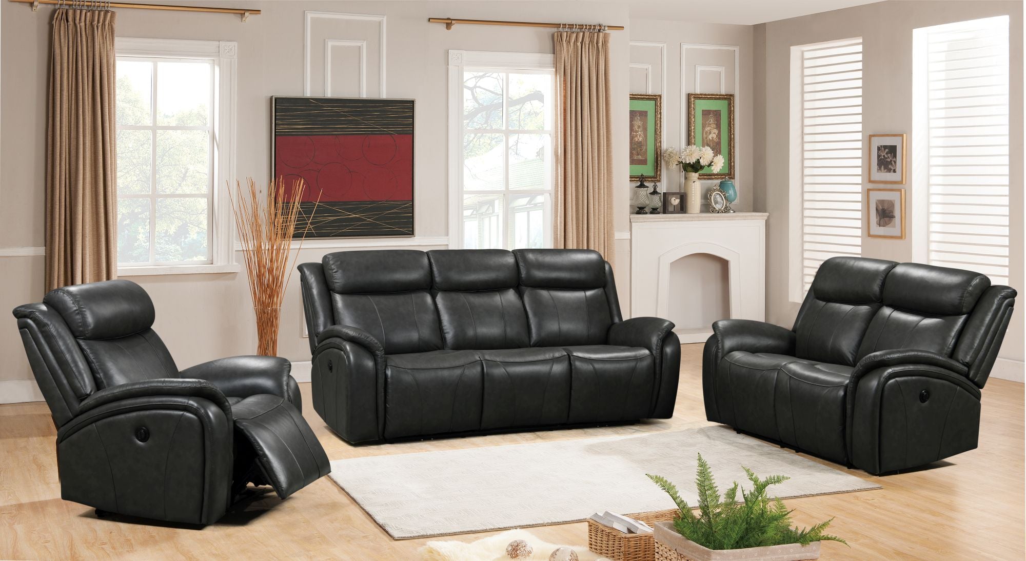 Leonardo 2 Seater Sofa Power Recliner