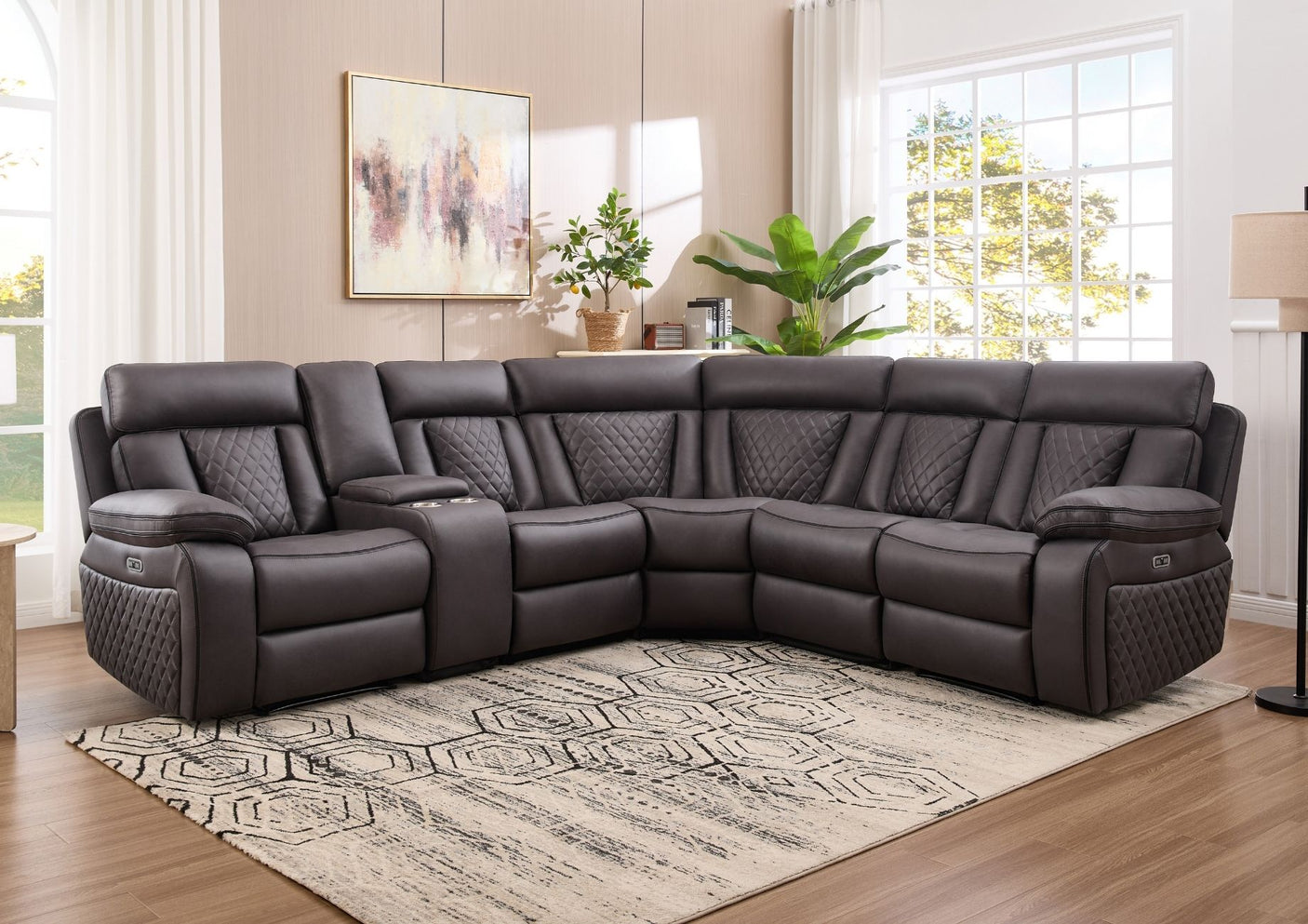 Jordan 2 Corner 2 Sofa with Console