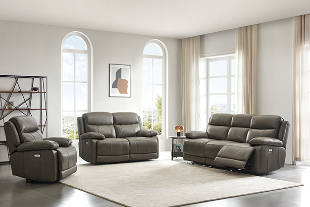 Montana Luxury Armchair with Power Recliner & Adjustable Headrest - Contemporary Comfort