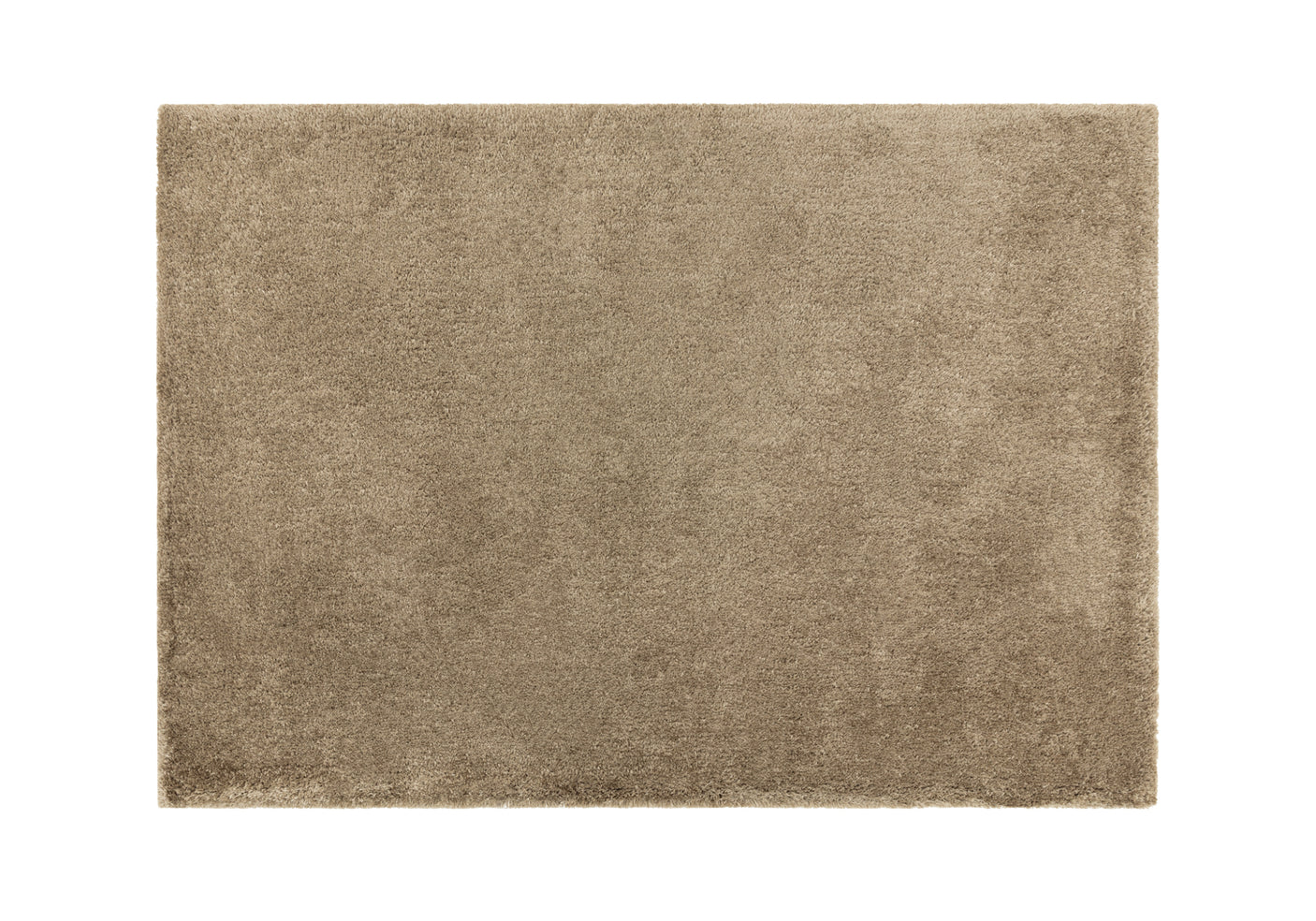 A taupe rug on white background.