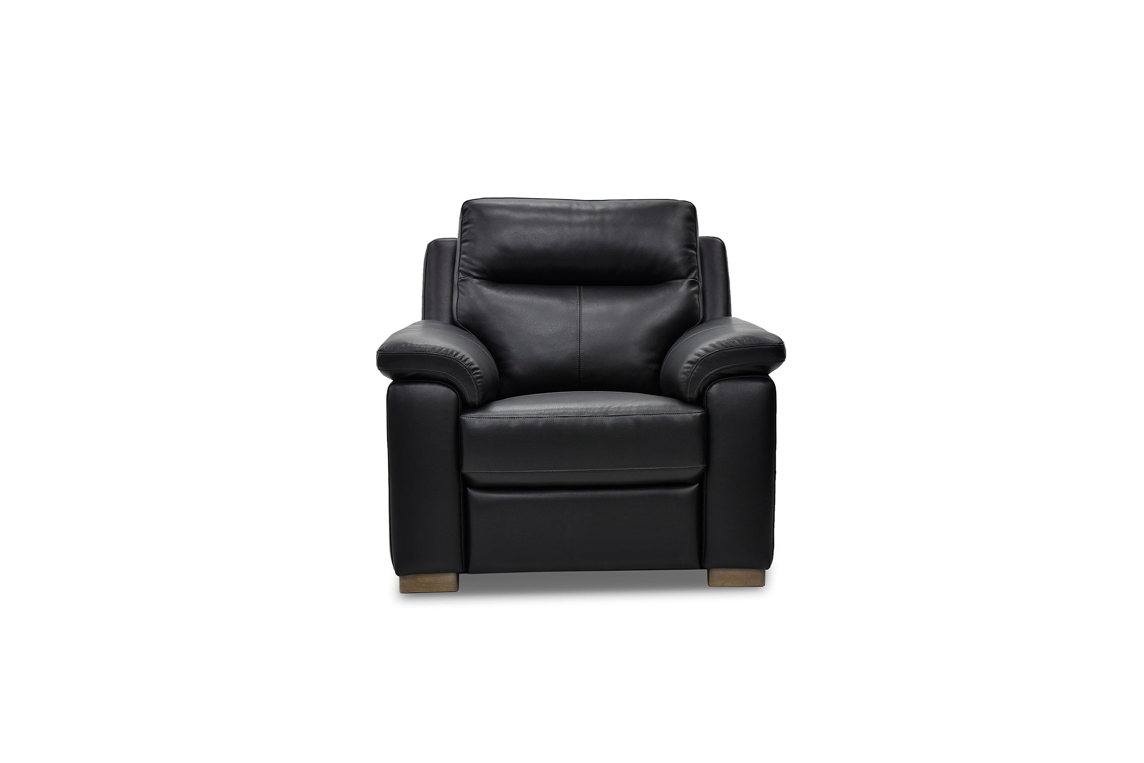 Cannes Leather Armchair with Power Recliner fromt view