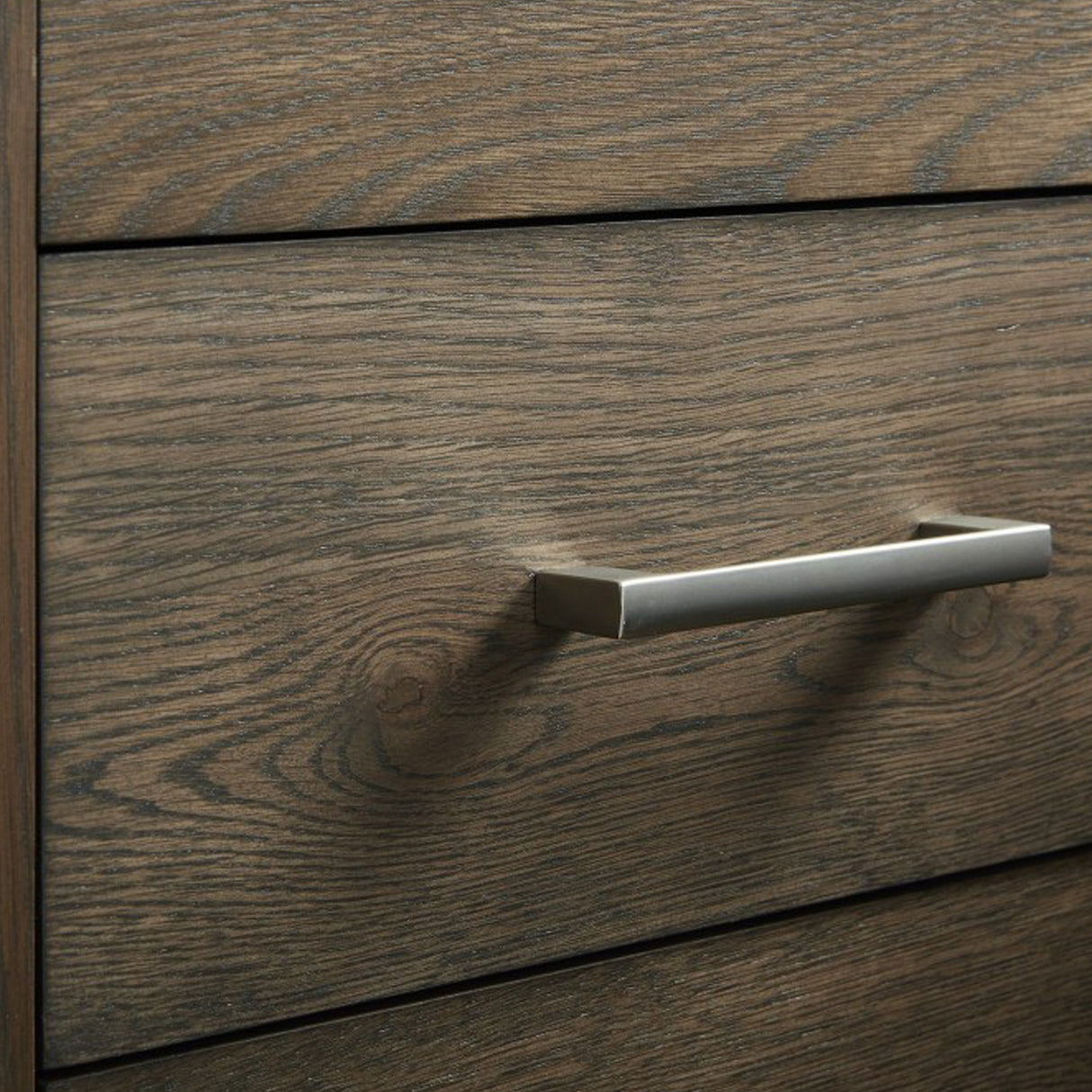 Turner Dark Oak Lamp Table with Drawer