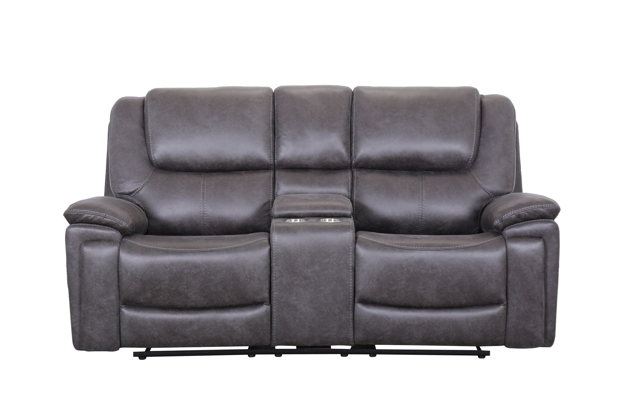 Brentor 2 Seater Electric Recliner Sofa with Console and Power Headrest