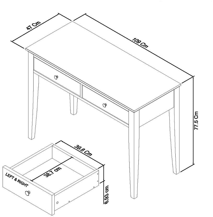 Ashbourne Dressing Table White