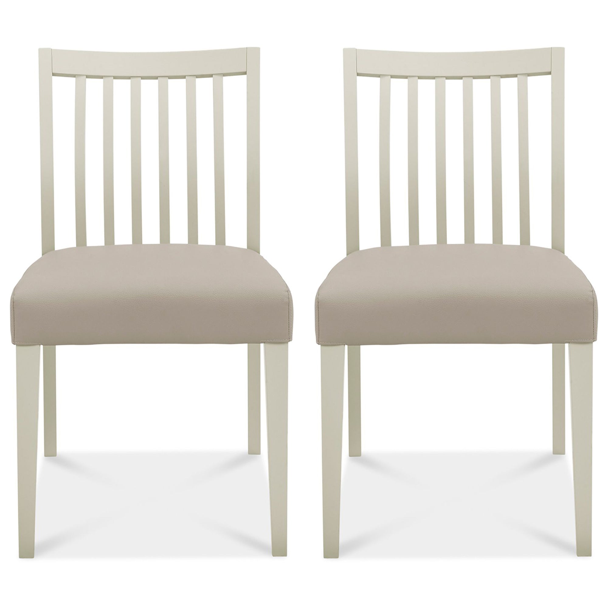 Boden Low Slatted Back Chair Grey (Pair)