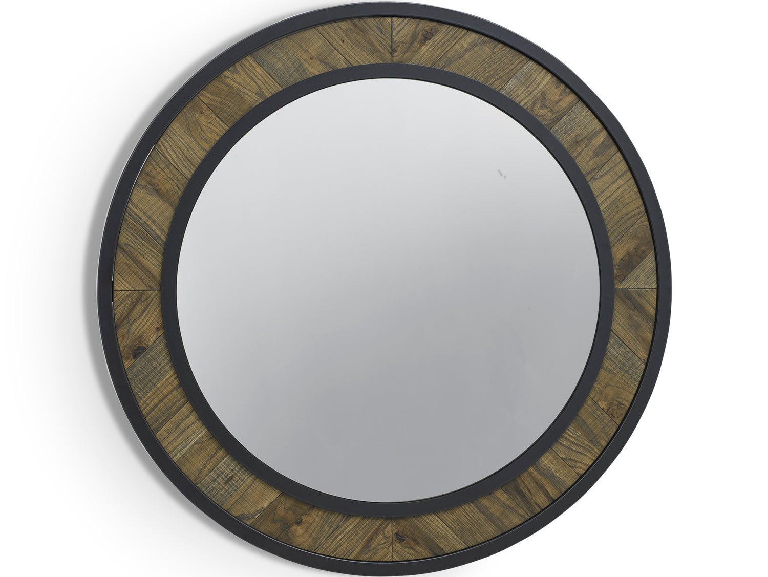 Elliot Fumed Oak Wall Mirror