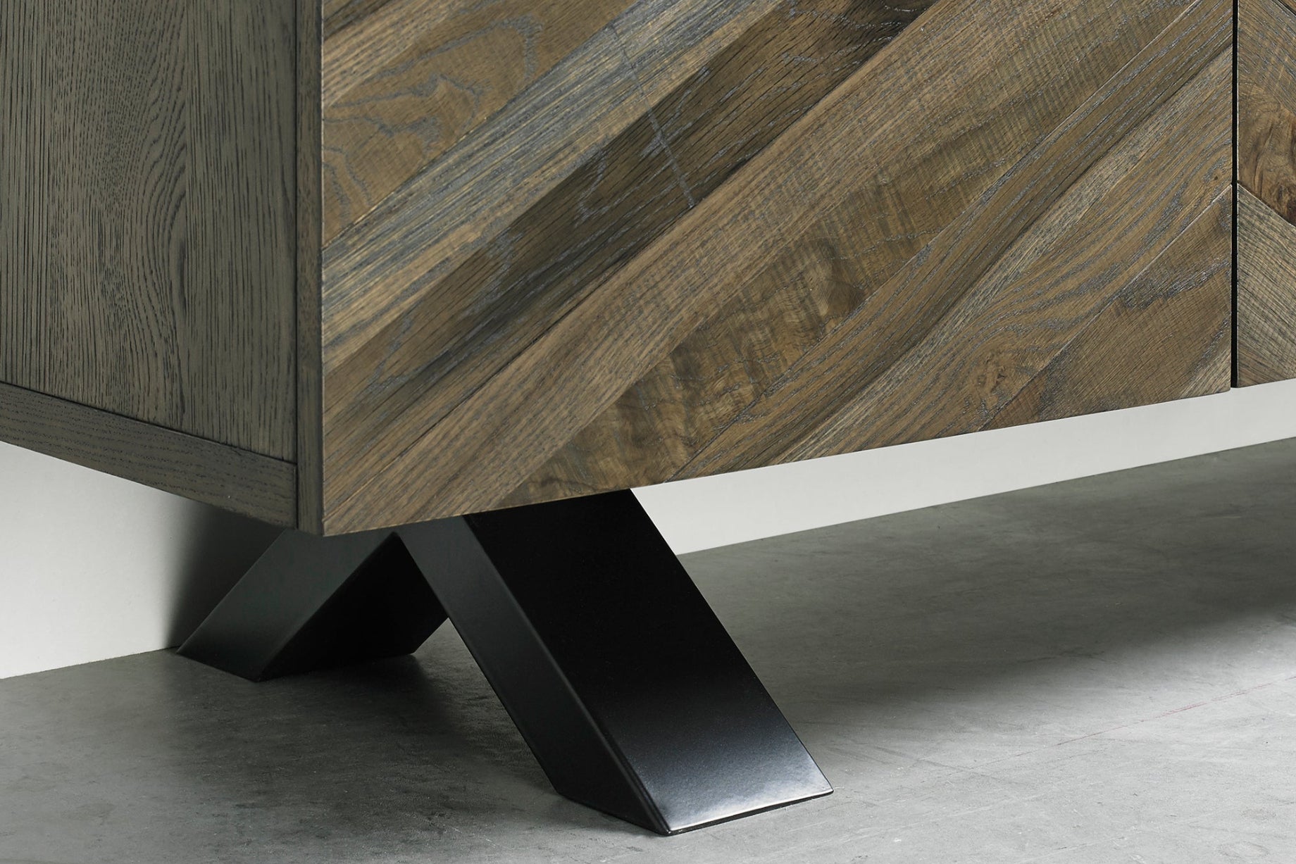 Elliot Fumed Oak Wide Sideboard