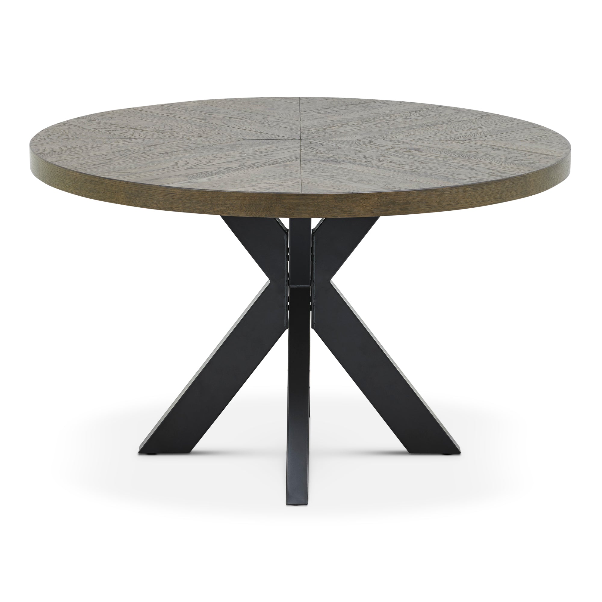 Elliot Fumed Oak Round Dining Table