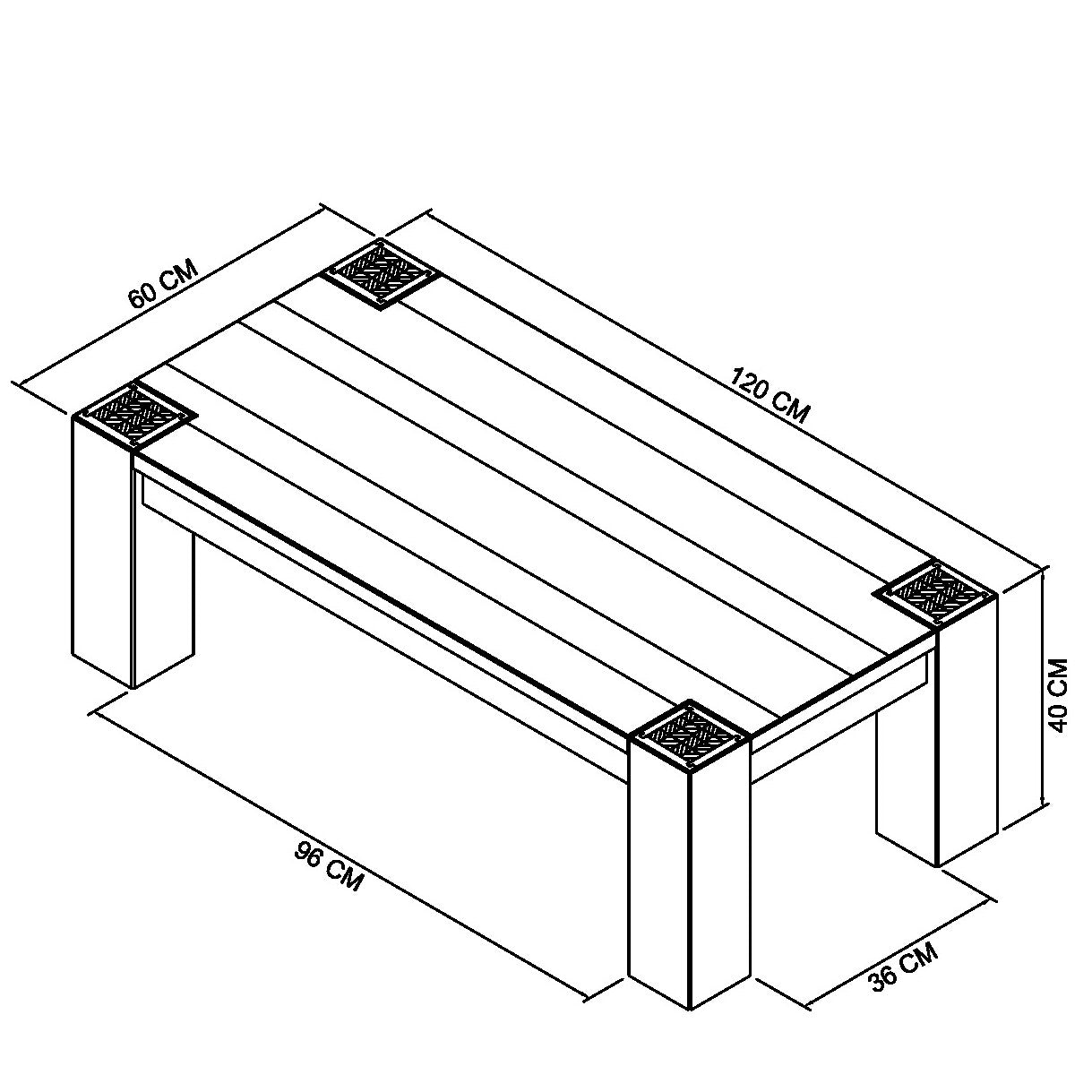 Landon Fumed Oak Coffee Table