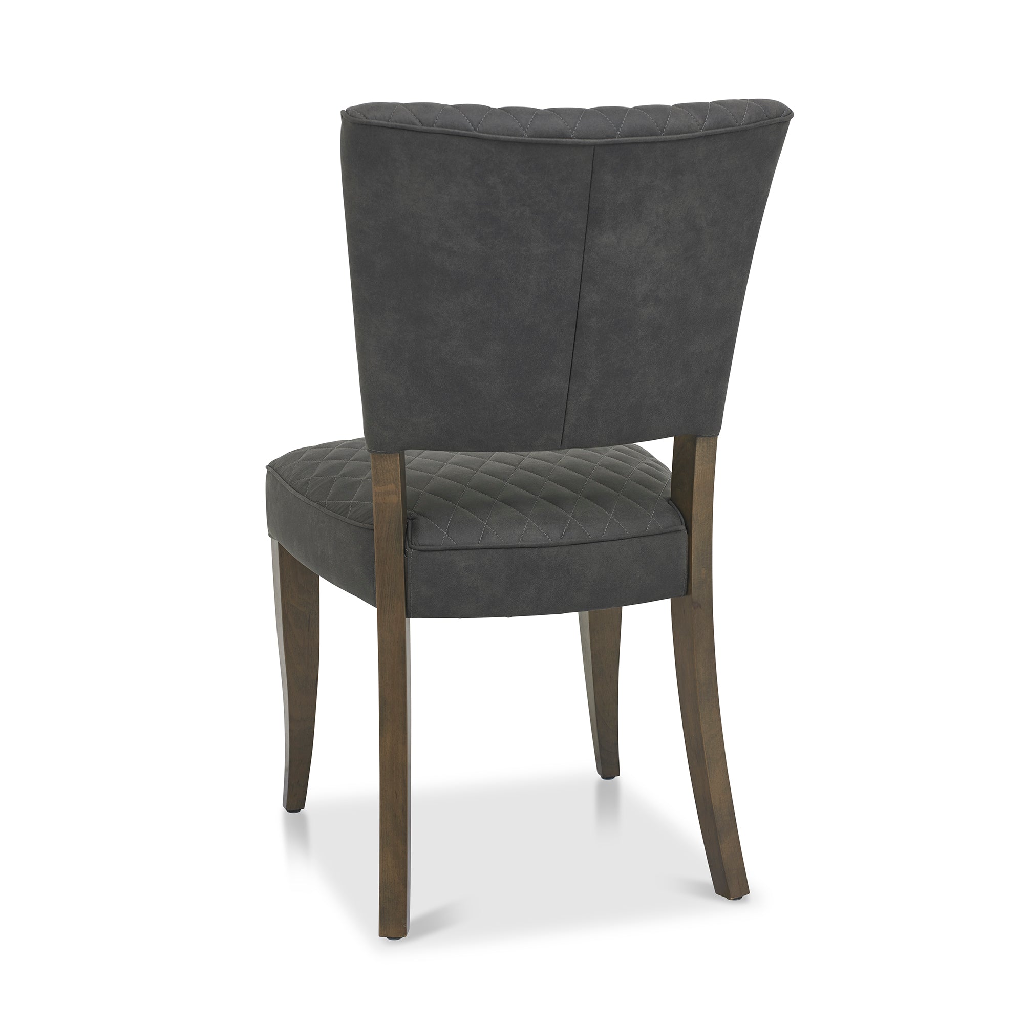 Landon Fumed Oak Dining Chairs (Pair) Dark Grey