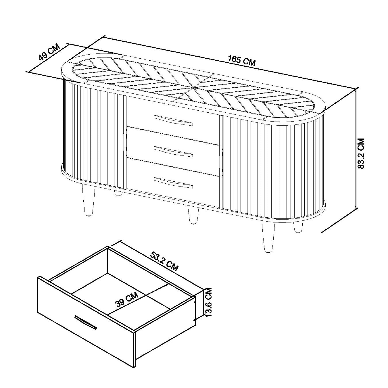 Marilyn Wide Sideboard