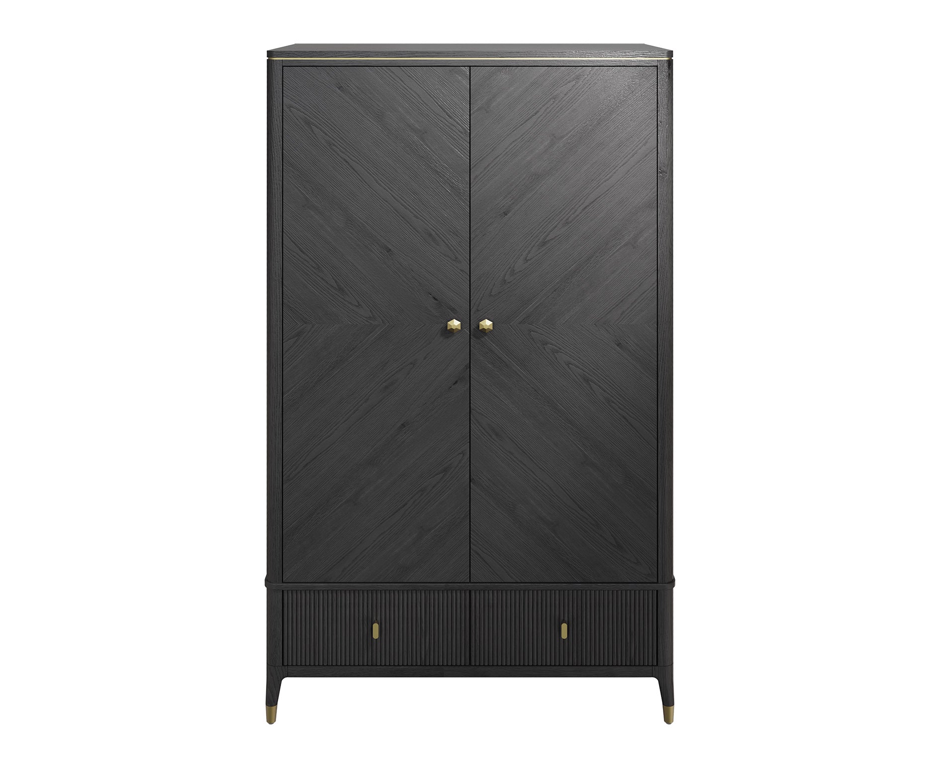 Caviar 2 Door 2 Drawer Wardrobe