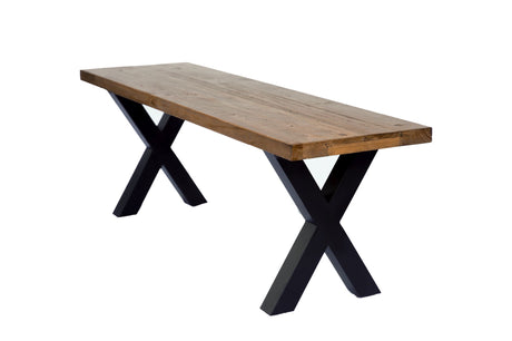 Angled view of the New York Dining Bench.