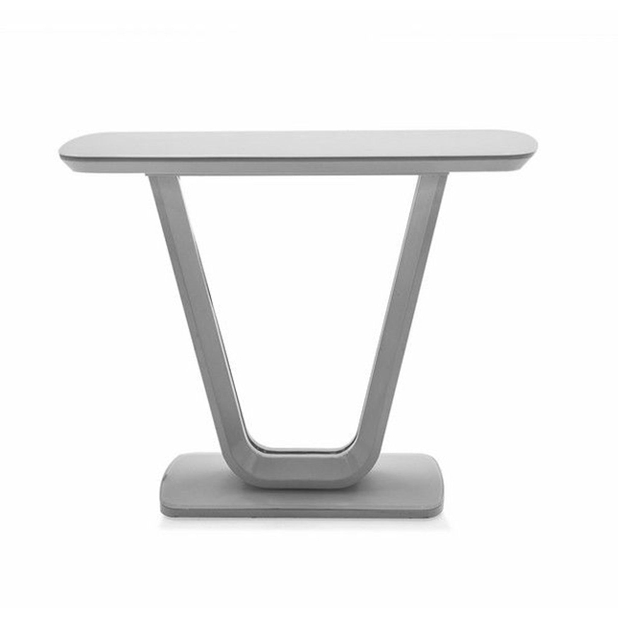Florence white top console table