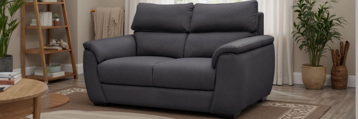 2 Seater Grey Sofa