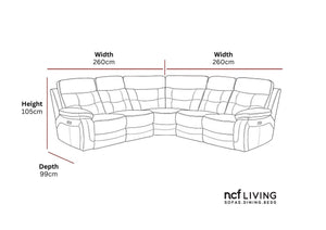 Endurance Power Recliner 2 Corner 2 Modular
