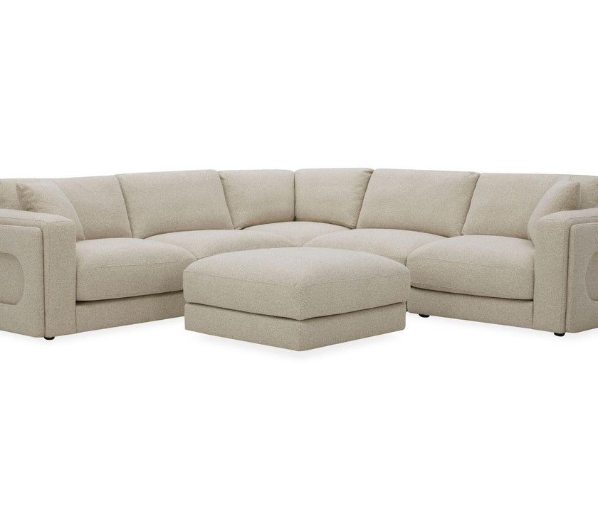 Cloud 2 Corner 2 Modular Static Sofa with Stool
