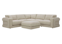 Cloud 2 Corner 2 Modular Static Sofa with Stool