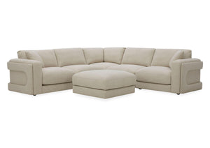 Cloud 2 Corner 2 Modular Static Sofa with Stool