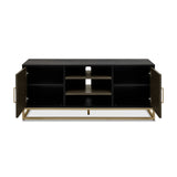 Lindos Fumed Oak Entertainment Unit with Doors