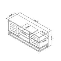 Lindos Fumed Oak Entertainment Unit with Doors