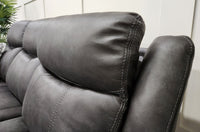 Close up of the Lotus 3 Seater Recliner Sofa