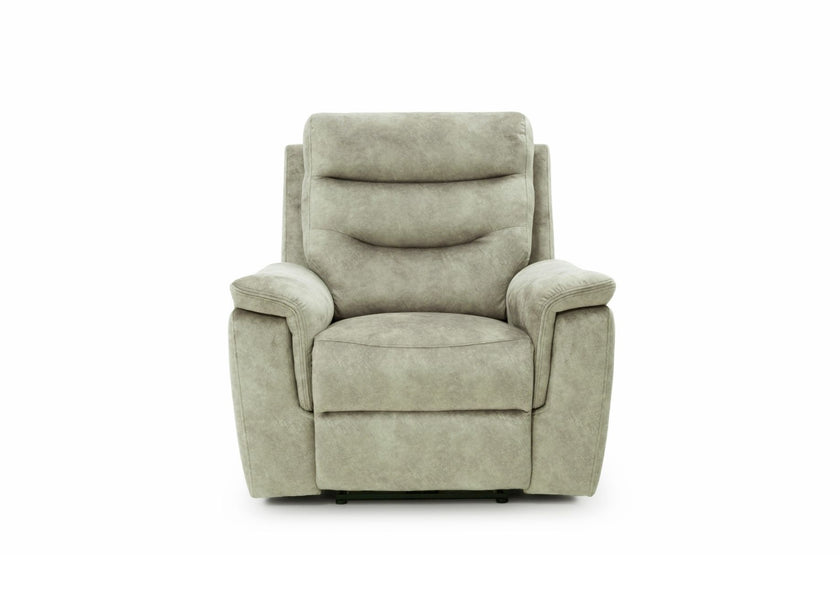 Rome Recliner Chair with USB - Marble Charcoal Grey