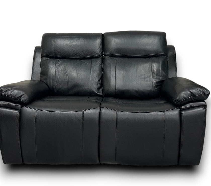 Savio 2 Seater Recliner Sofa with Power Headrests and Cup Holders