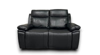 Savio 2 Seater Recliner Sofa with Power Headrests and Cup Holders